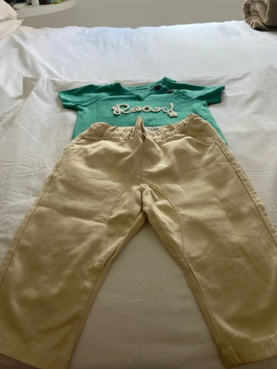 Conjunto de roupa para bebê - Camiseta e Calça - Foto 4