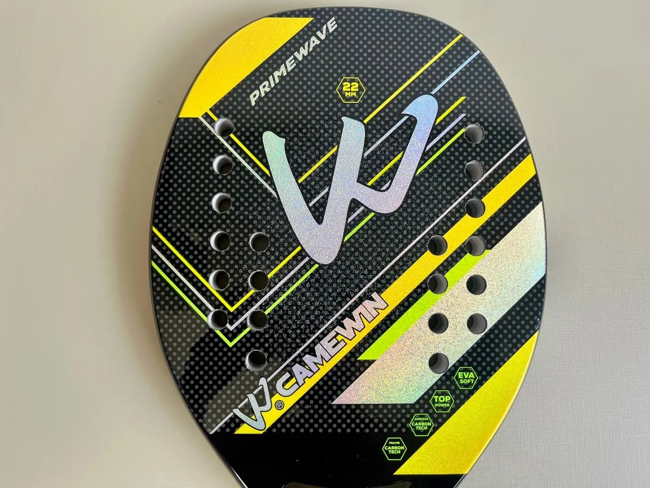 Raquetes Beach Tennis Camewin Primewave + capas - Foto 4