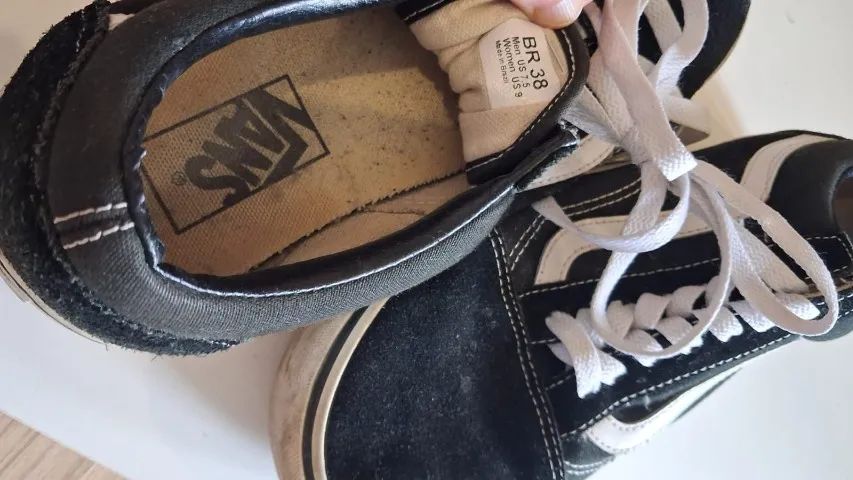 Tênis Vans Old Skool Black/White (tamanho 38) Calçados Tingui