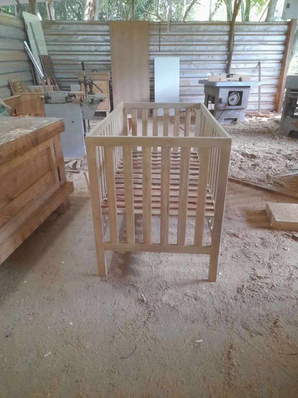 Berço em madeira de lei angelin  - Foto 4