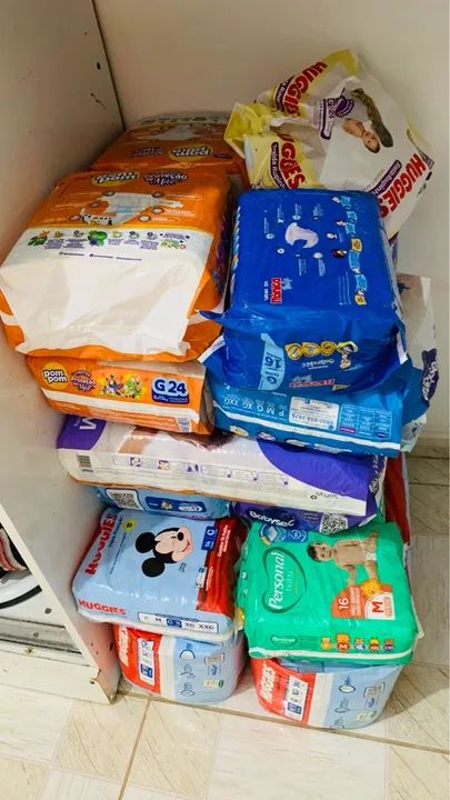 Vendo fraldas de todos o tamanhos