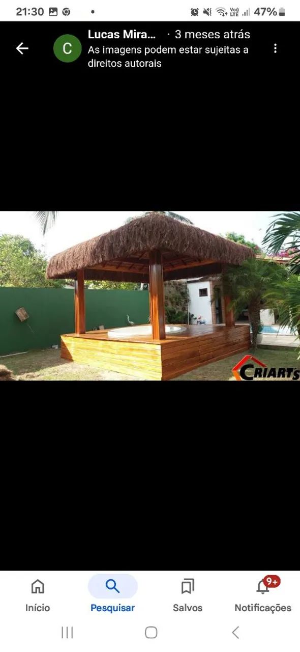 Fabricamos playglouds em madeira, pergolado,deck e móveis. 