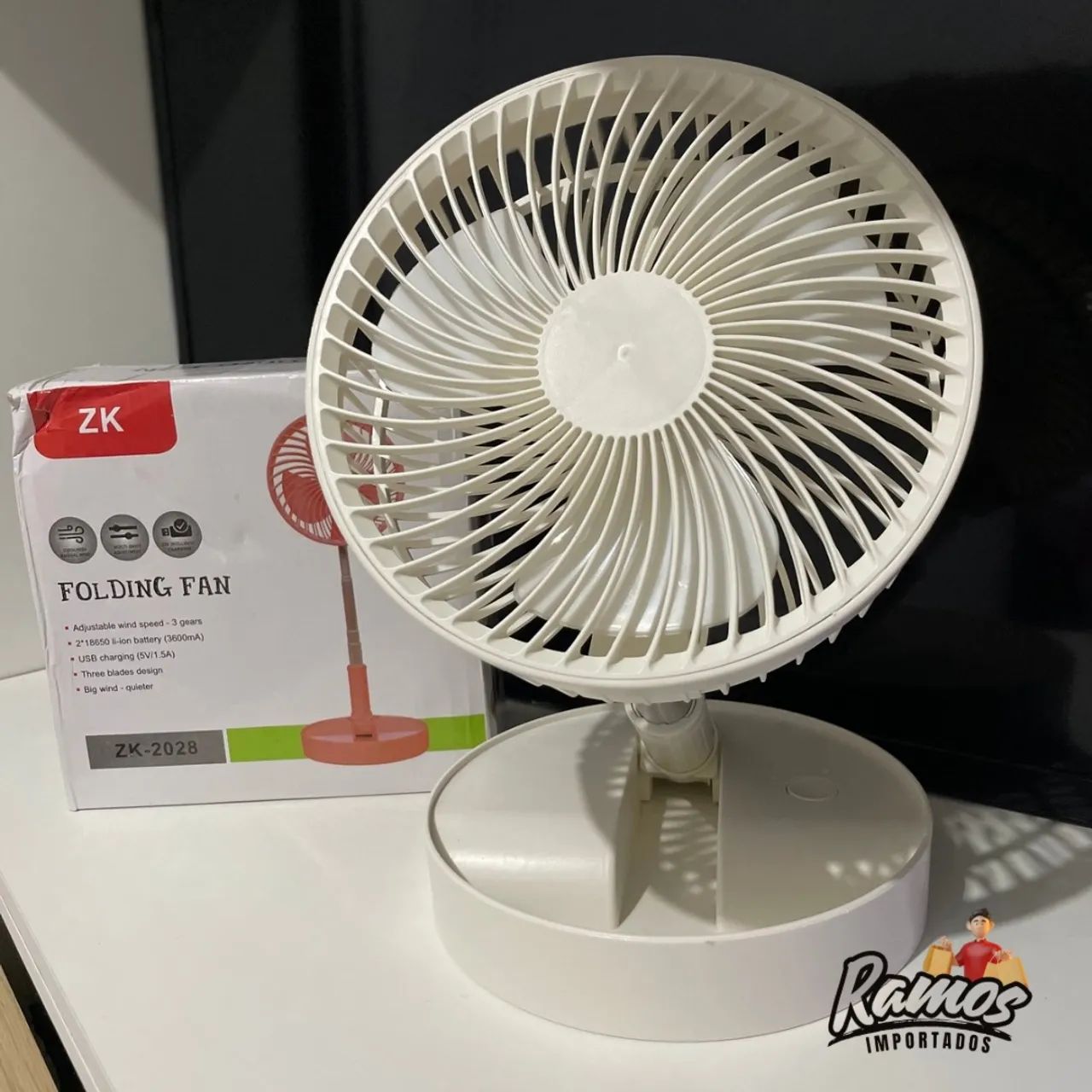 Mini ventilador dobrável