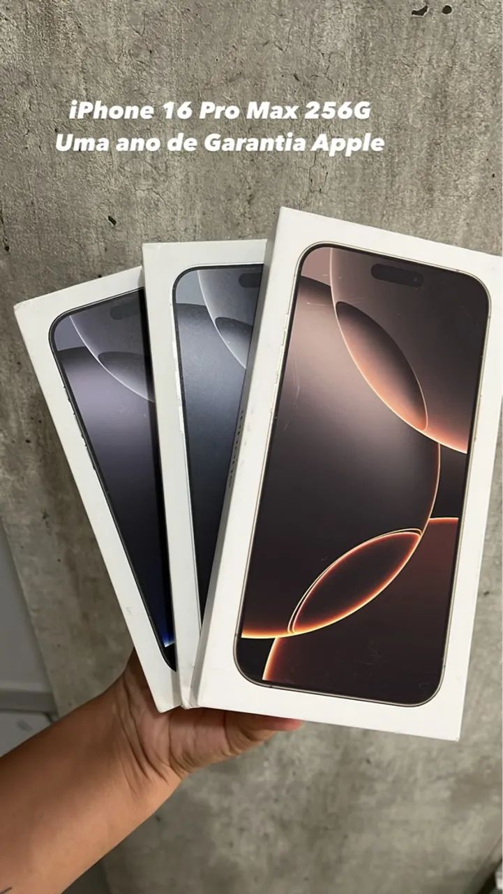 iPhone 16 Pro Max 256g Novo 