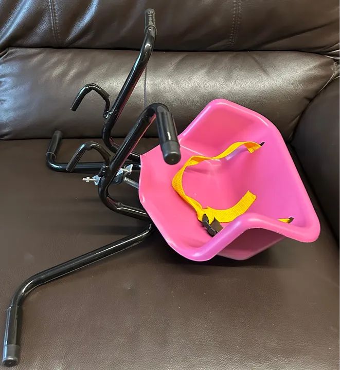 Assento para bicicleta infantil - rosa - Foto 2