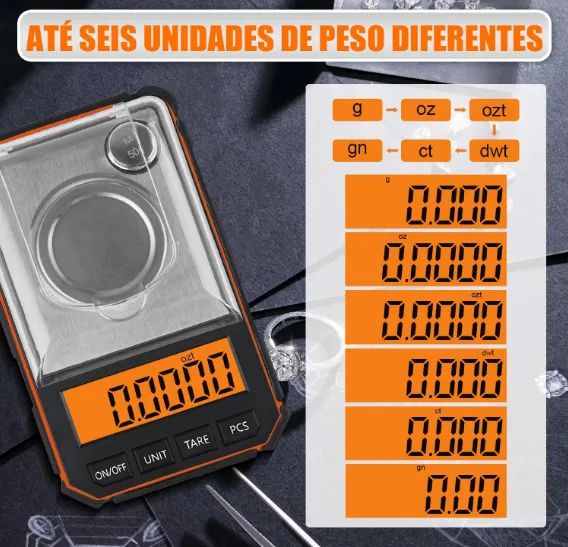 Balança de Alta Precisão Digital 0.001G a 50G - Foto 5