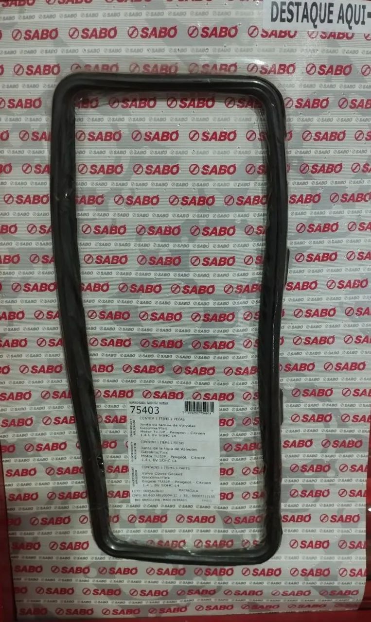 Junta da tampa de válvula Peugeot 1.4 - Foto 2