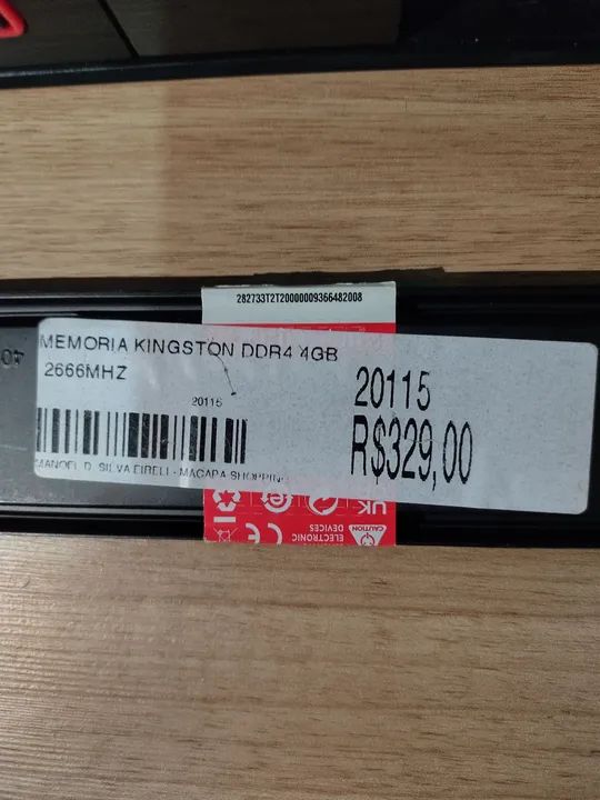 Memória Ram Kingston 8GB DDR4 2666 MHz (2x4) - Foto 2