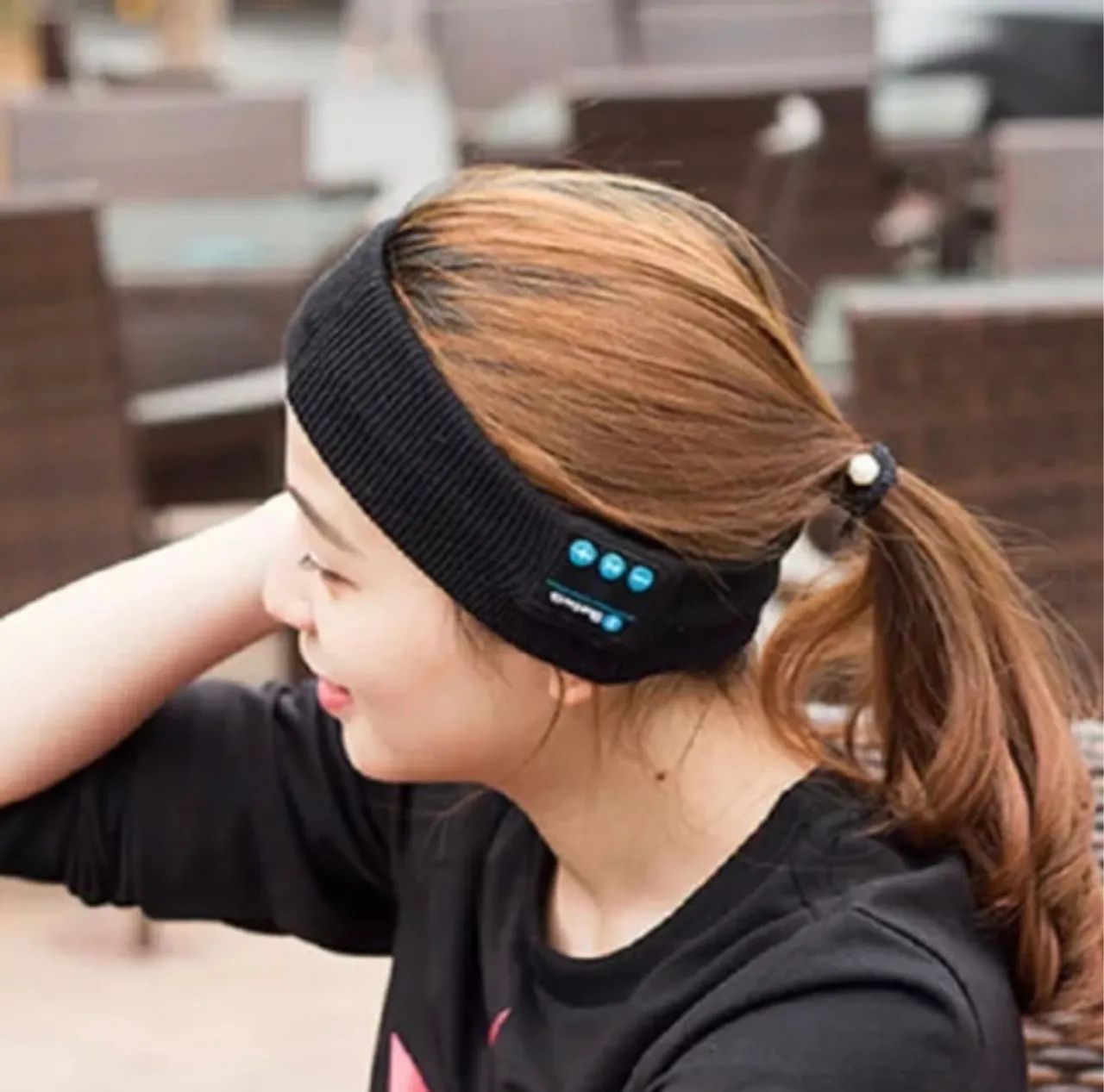 Touca Faixa Esportiva c Fone Bluetooth  - Foto 2