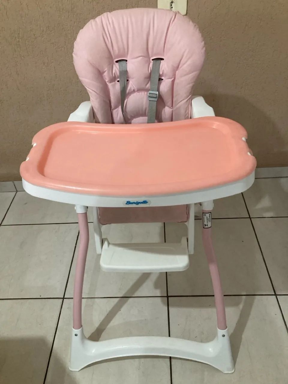 Cadeirão de Alimentação Burigotto Infantil Rosa