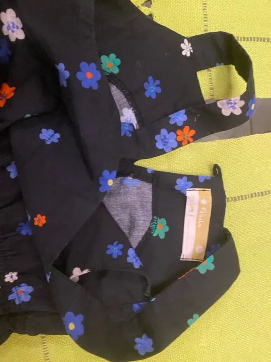 Marca: FÁBULA Macacão Infantil Floral - 4 anos - Loja Fábula Shopping Rio Design - Foto 2