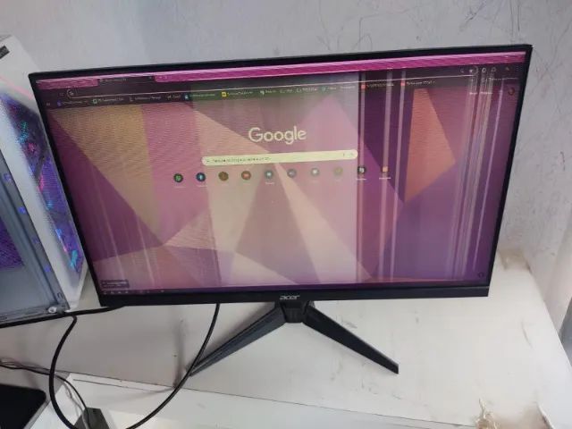 Monitor 24 polegadas com defeito  - Foto 4