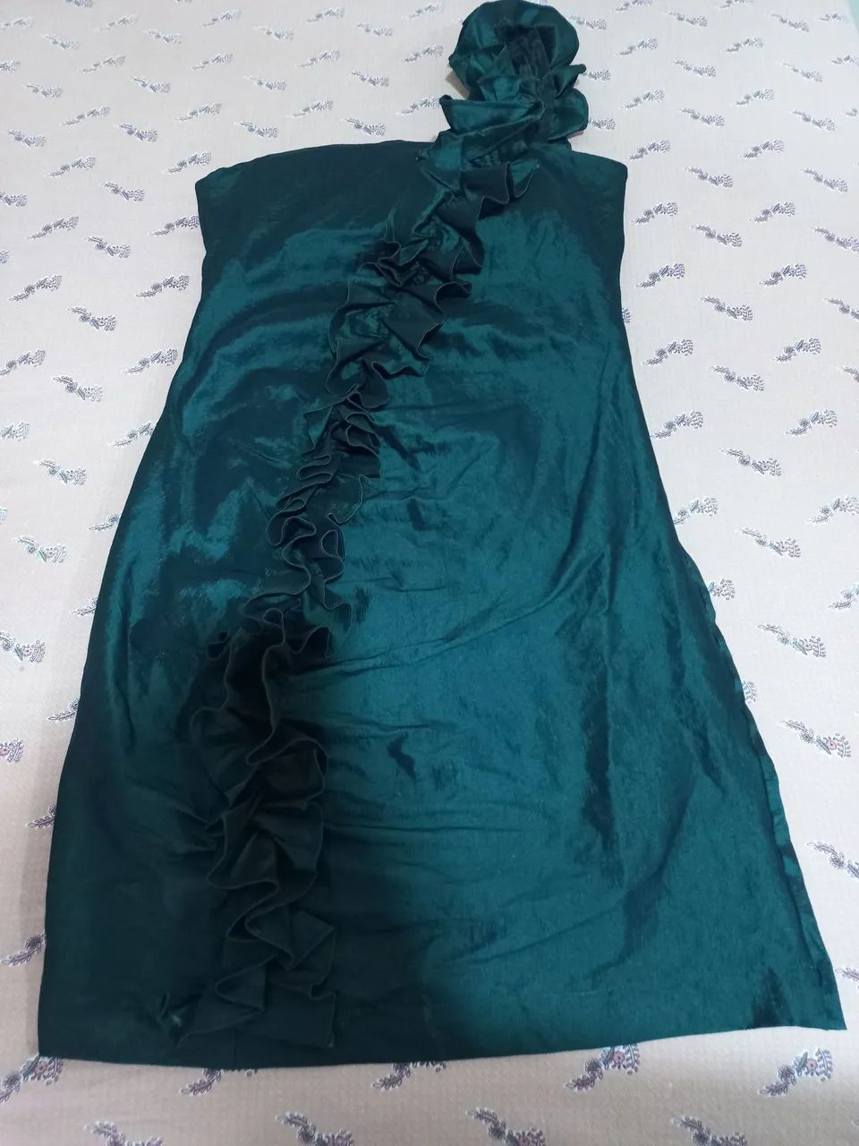 Vestido verde elegante para festa