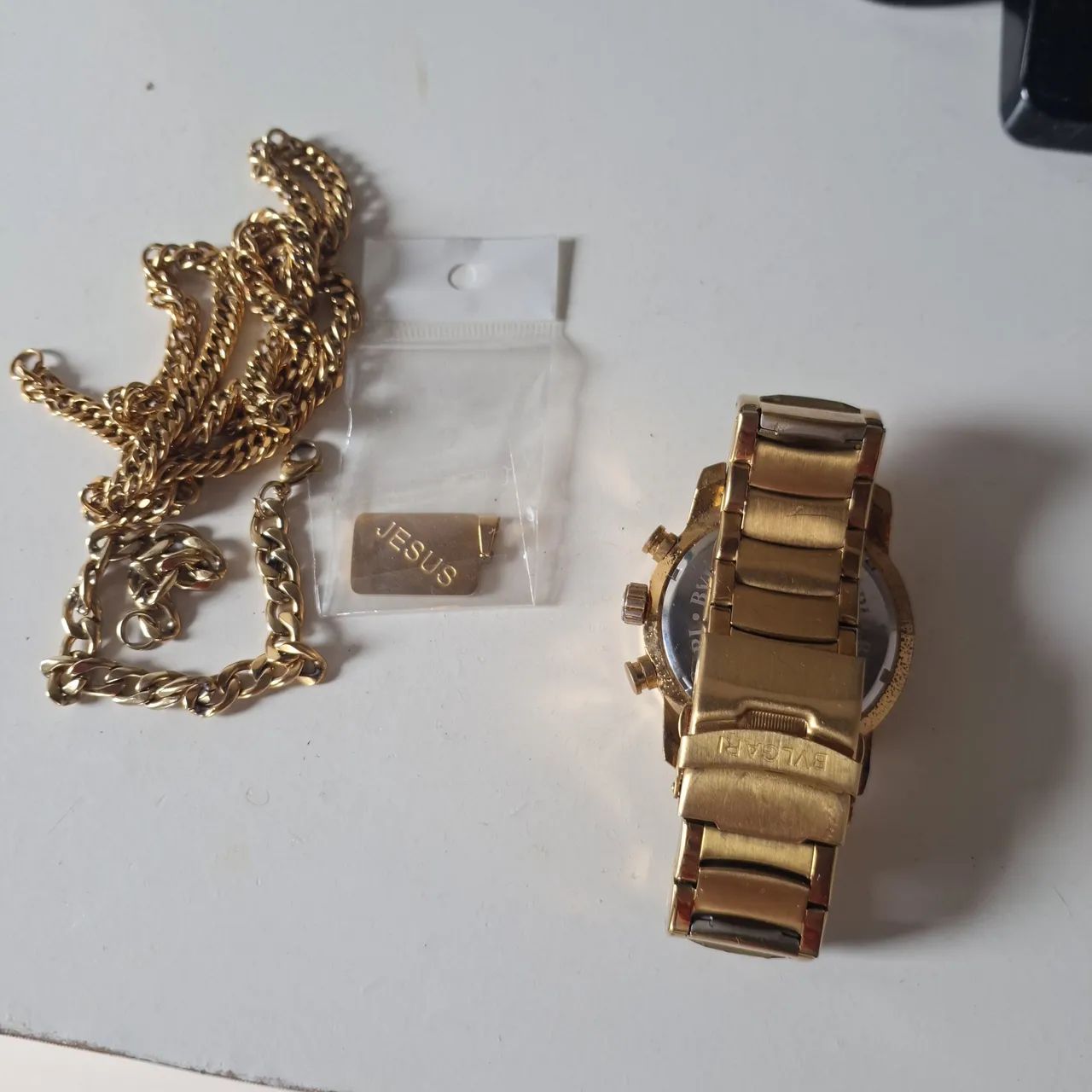 Relógio Masculino Dourado Bulgari ou serja BVLGARI. - Foto 3