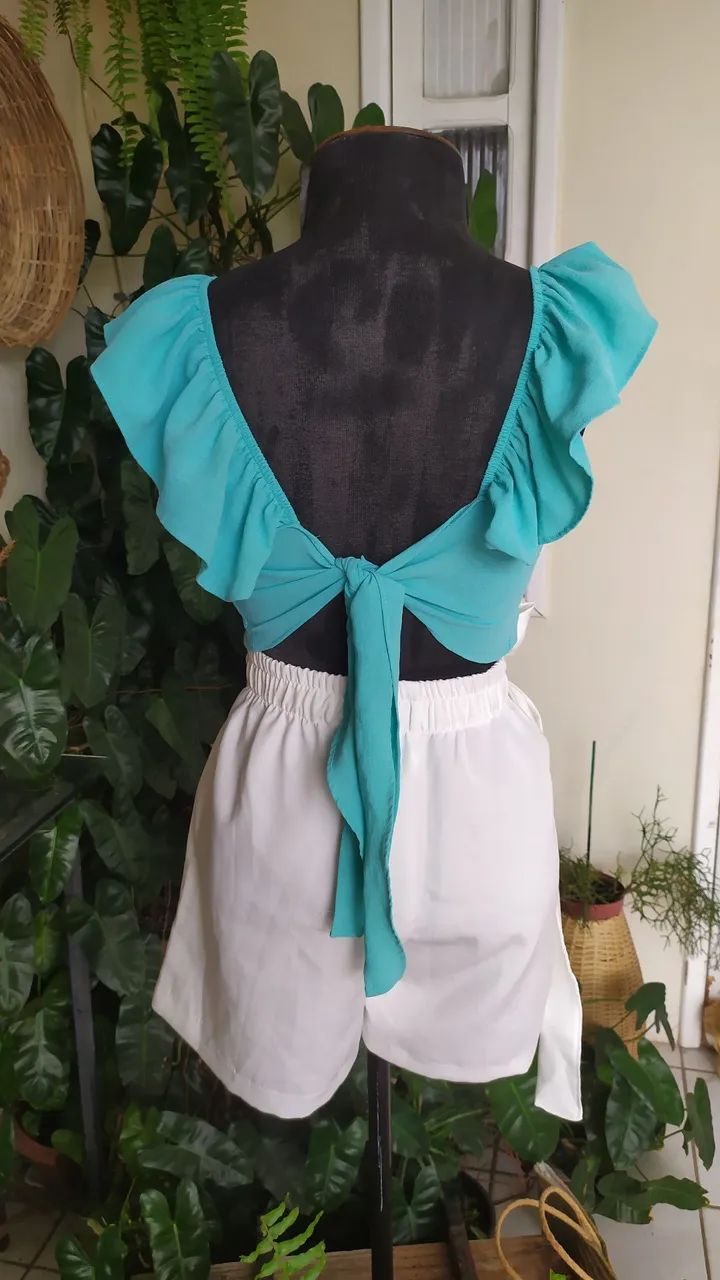 Look completo short Tam G e cropped Tam m - Foto 2