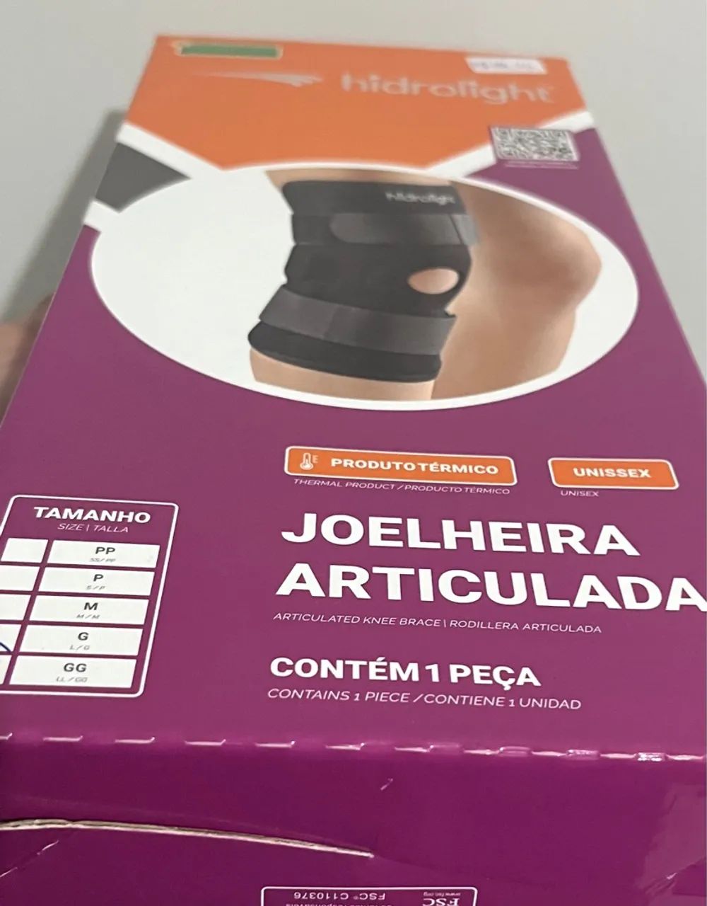 Joelheira Articulada com Hastes Laterais Hidrolight - Foto 2