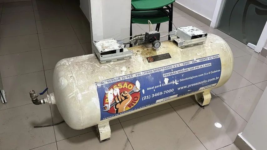 Tanque compressor odontológico 250L 