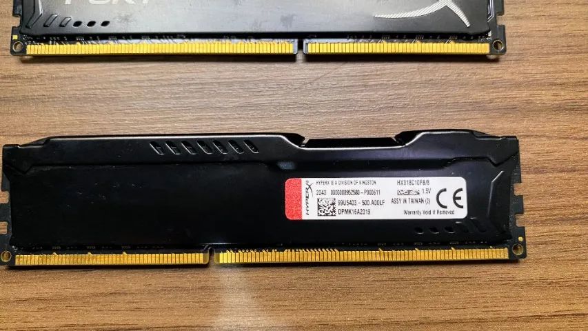 Kit Memória HyperX Fury 16GB (2x8GB) DDR3 1866MHz CL10 | HX318C10FB/8 | Testadas - Foto 2