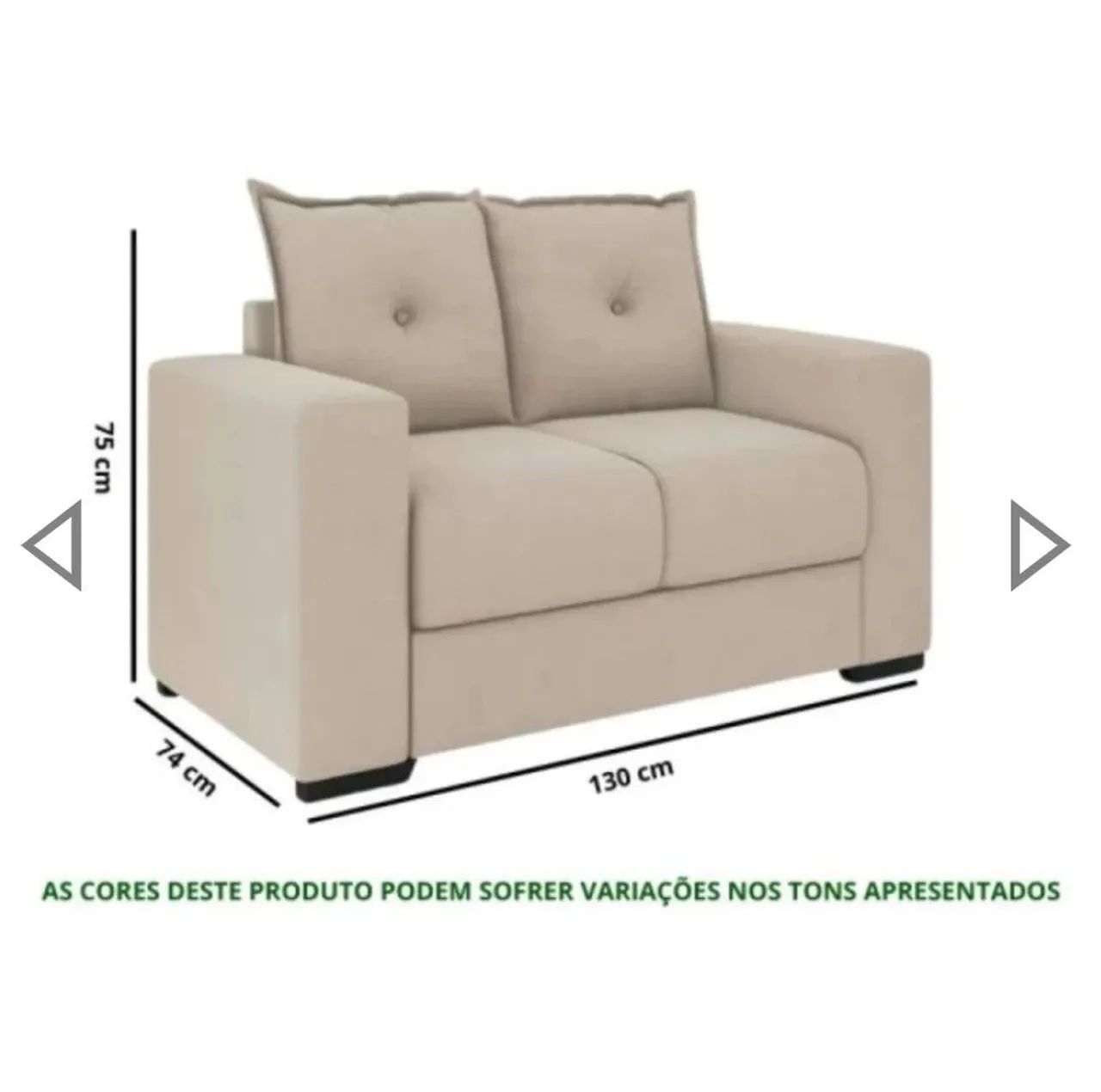 Conjunto de Sofá 3 e 2 Lugares. - Foto 4