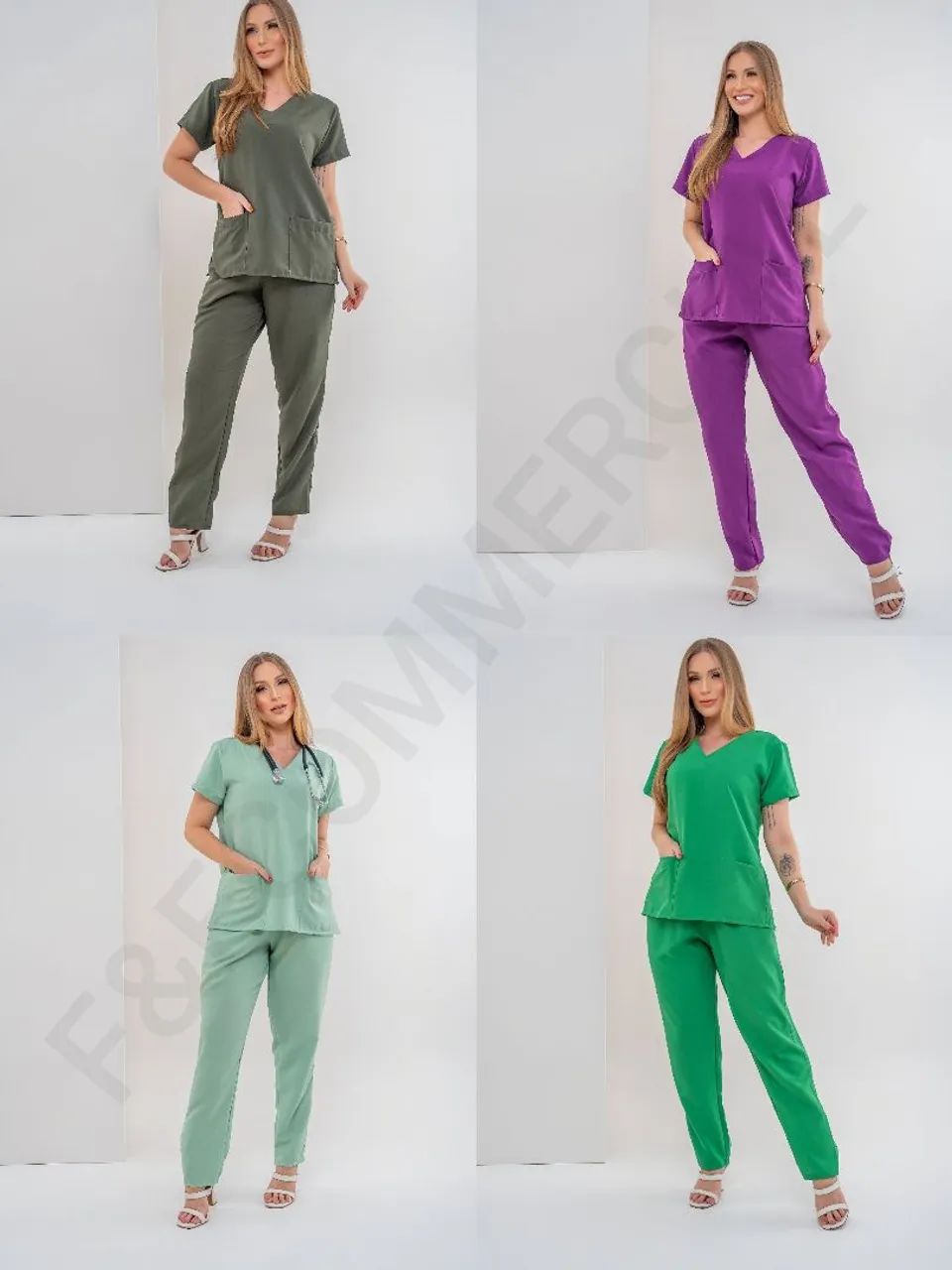 Conjunto de Uniforme Médico - Várias Cores - Foto 2
