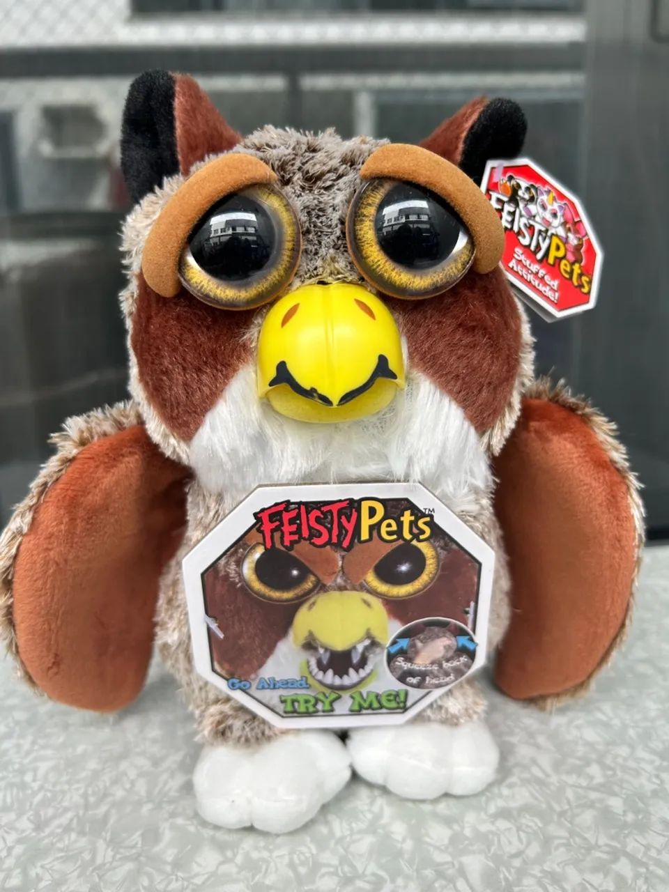 Feisty Pets original Coruja da Terra