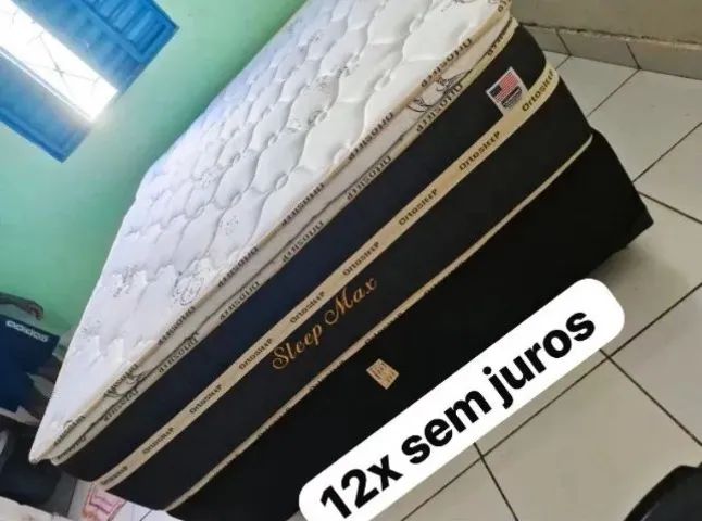 Cama box colchao e base
