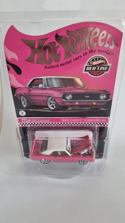 Hot Wheels RLC 1969 Chevy Camaro SS  Pink  - Foto 4