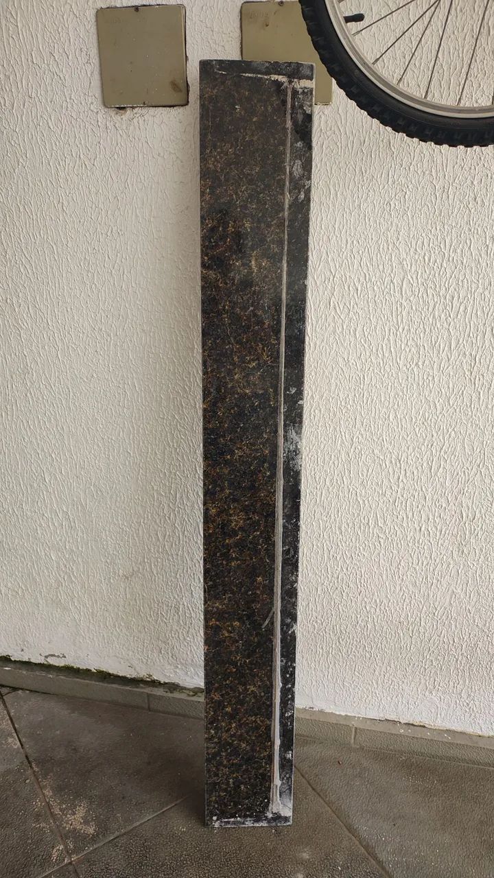 Soleira de mármore verde.