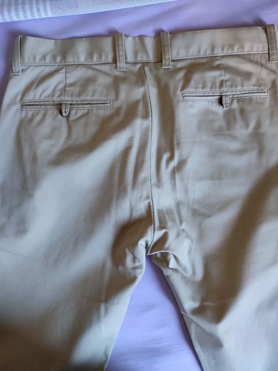 Calça jeans NOVA Social Bege - Conforto e Estilo - Foto 3