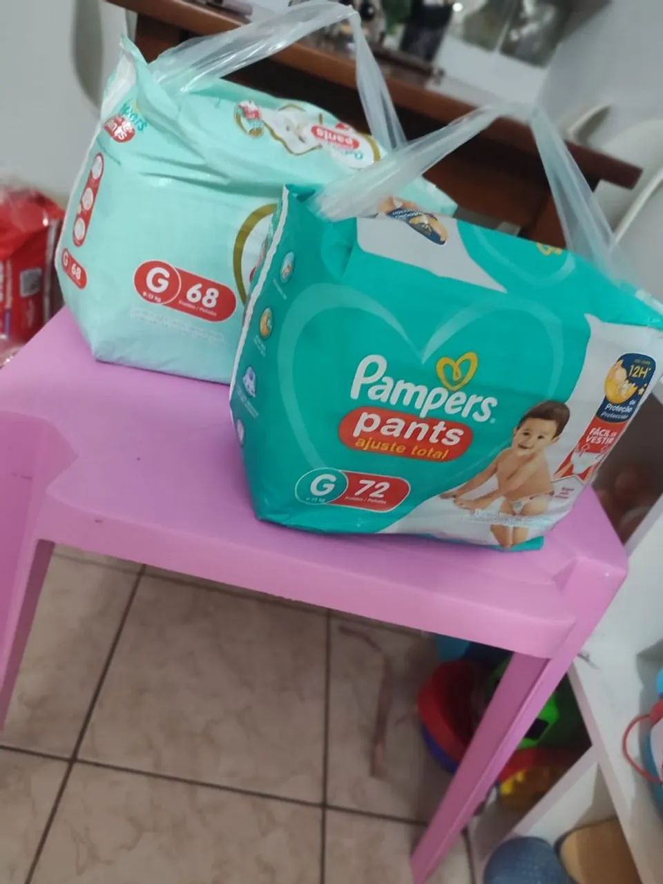 Fralda Pampers G shortinho 