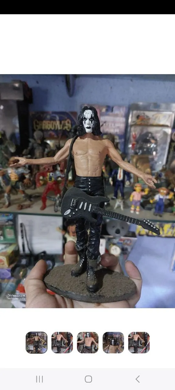 Boneco The Crow- O Corvo Brandon lee - figura de resina