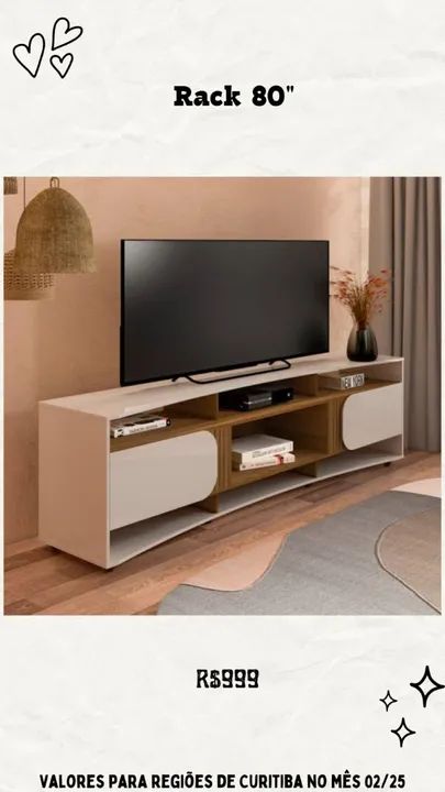 Promoção Rack 80'' - 08/02  
