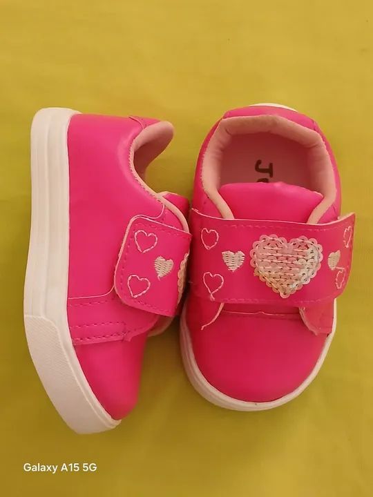Tênis Juni Kids Rosa/ Tamanho 20. - Foto 2
