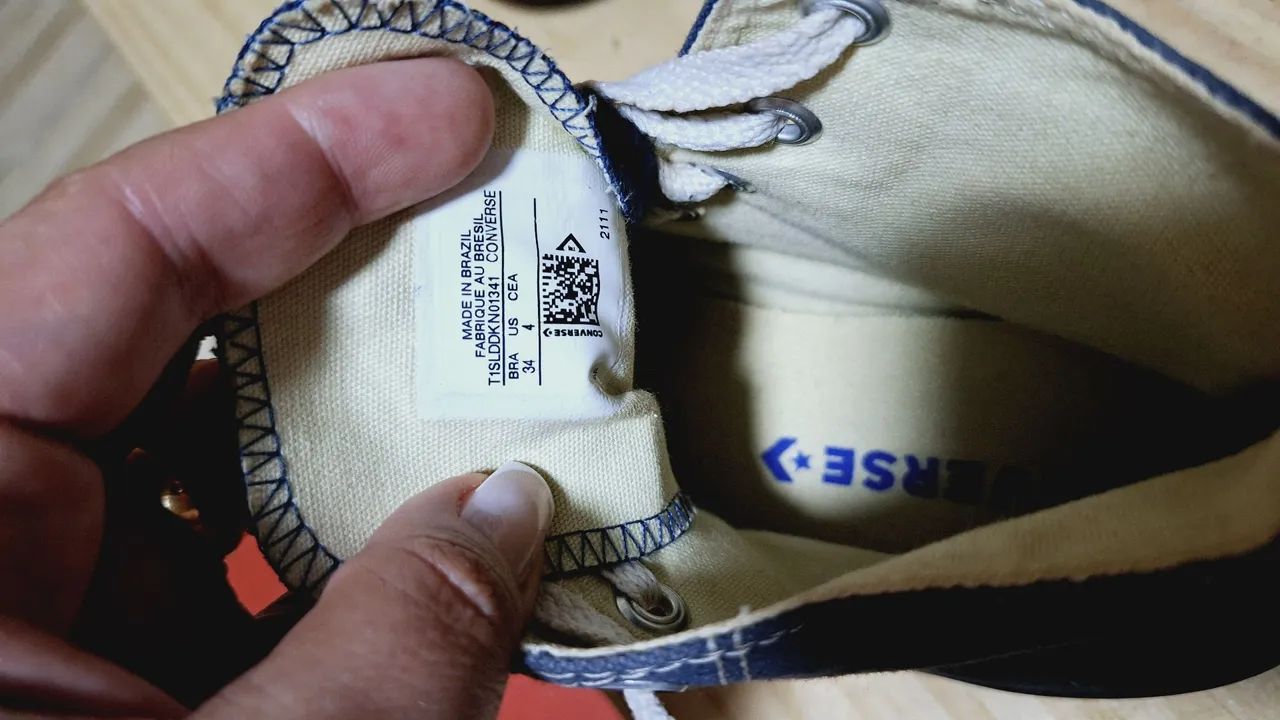 Tênis Converse All Star Infantil Azul - Tamanho 34 - Foto 2