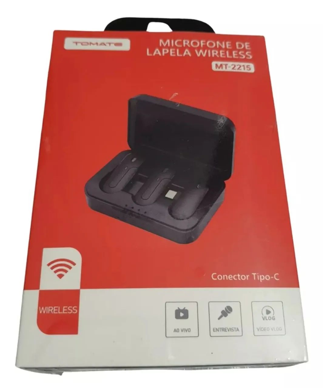 Microfone Lapela Celular Sem Fio Duplo iPhone - Foto 2