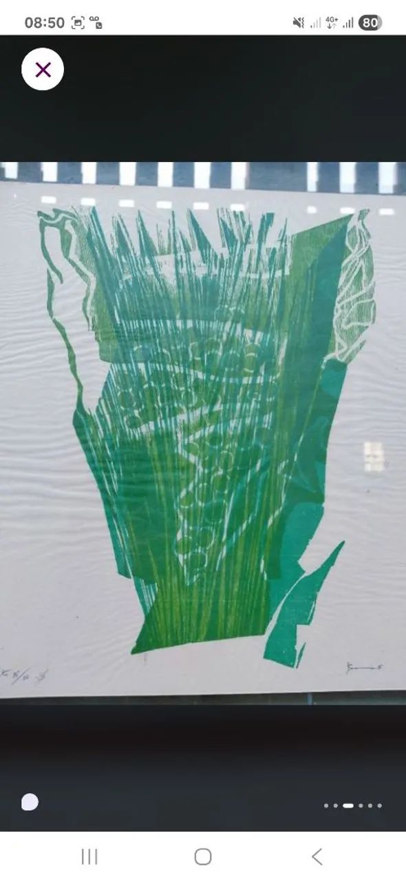 Obra de Arte - Maria Bonomi - Assinada - Antiga   - Foto 4