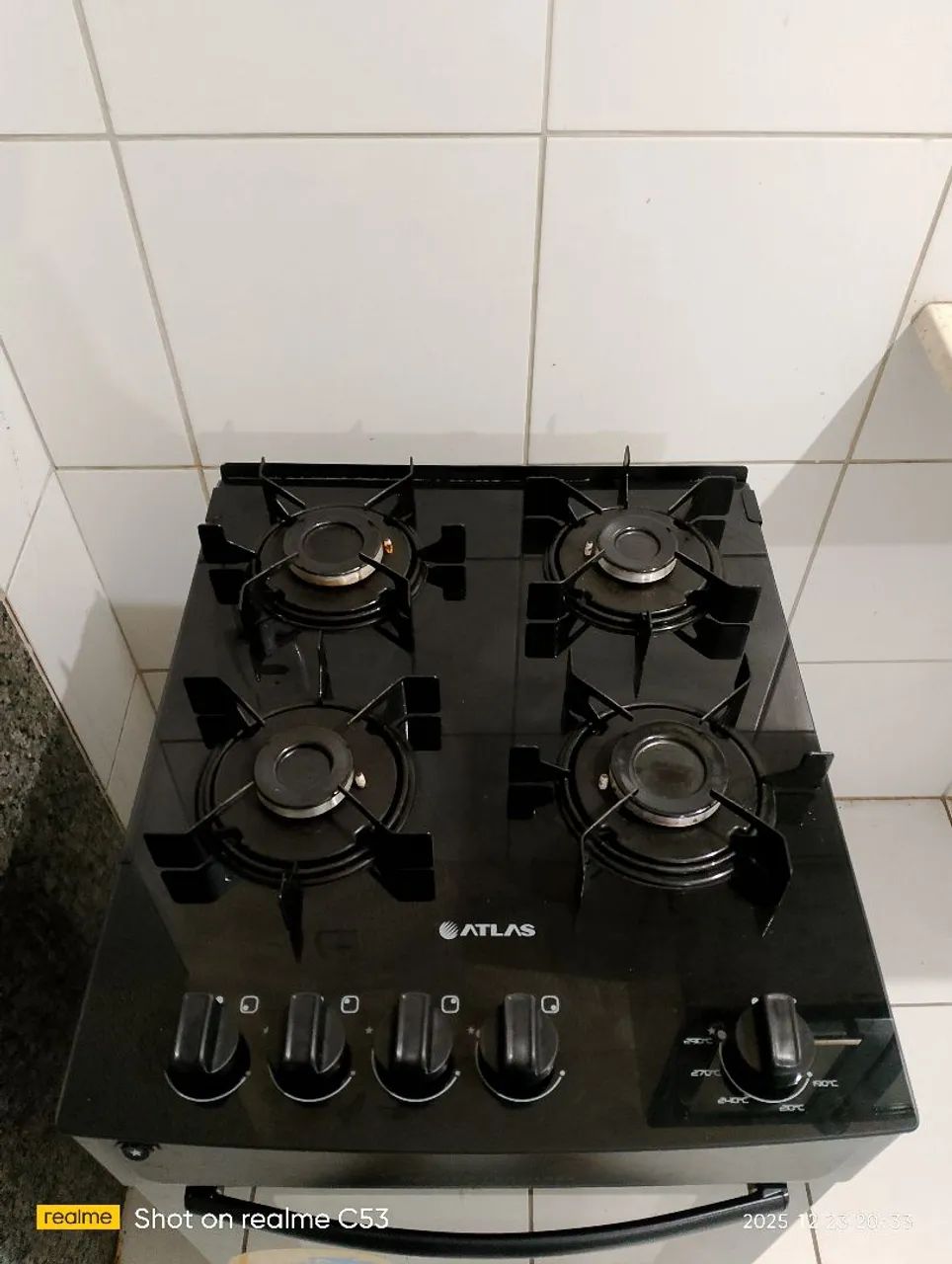 Fogão Tampo de vidro por 450. Atlas.  - Foto 4