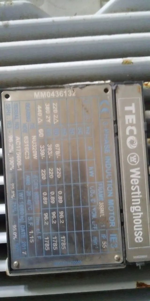 Vendo Motor elétrico 300cv novo - Foto 2