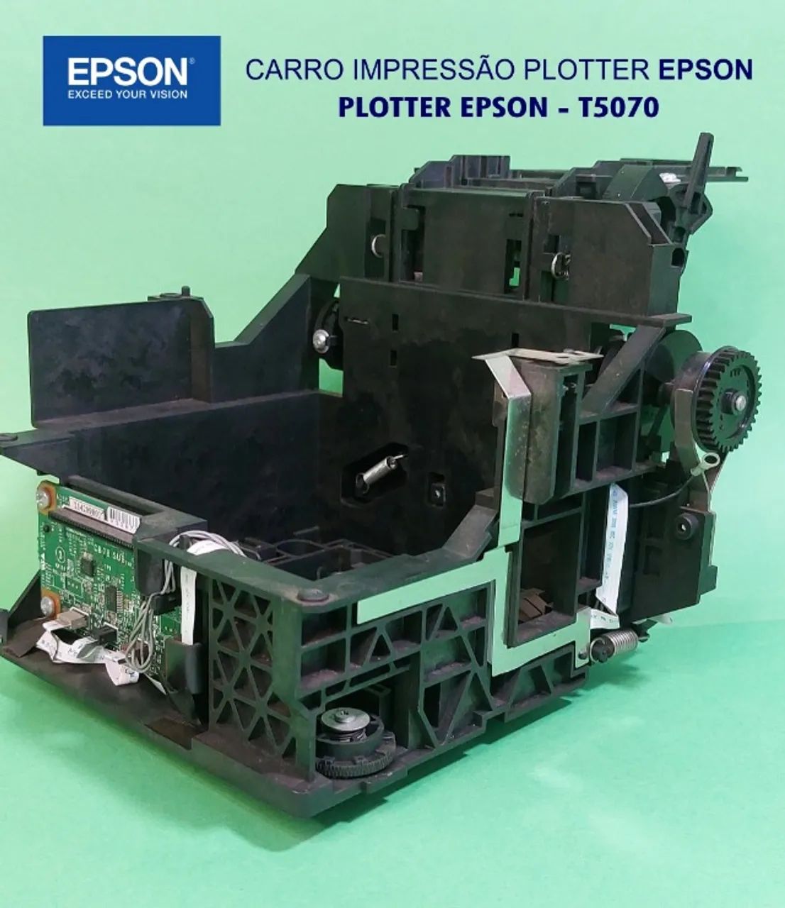 Carro De Impressão Plotter Epson T-5070 (Usado) - Foto 5