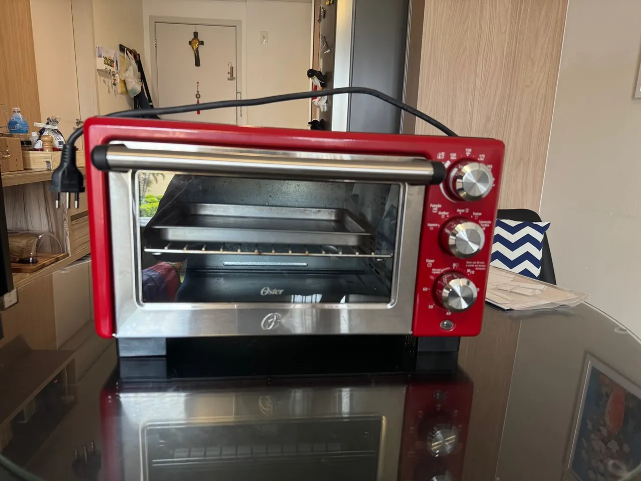 Forno Elétrico Oster Convection Cook 18L / vermelho
