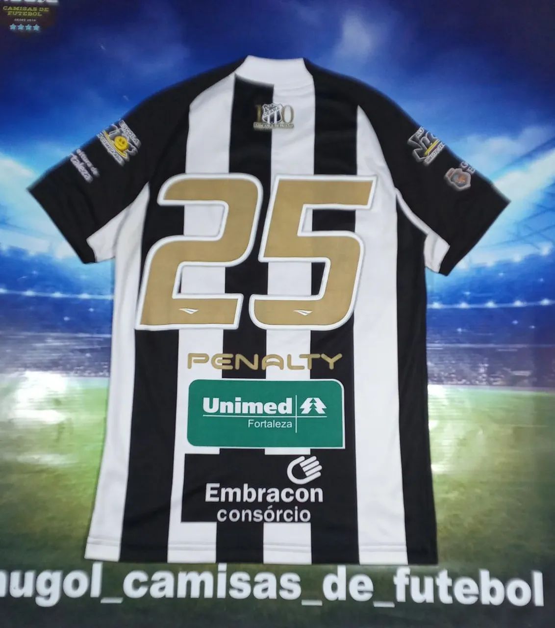 Camisa do Ceará 2014 Penalty Centenario #25 de jogo Tamanho M - Foto 3