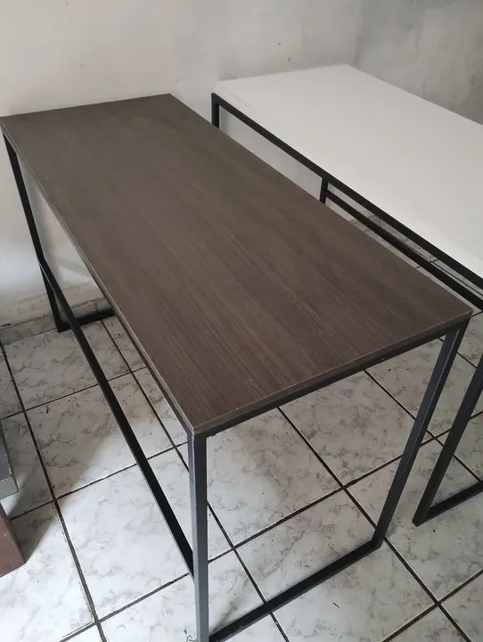 Mesa estilo industrial com MDF  - Foto 6