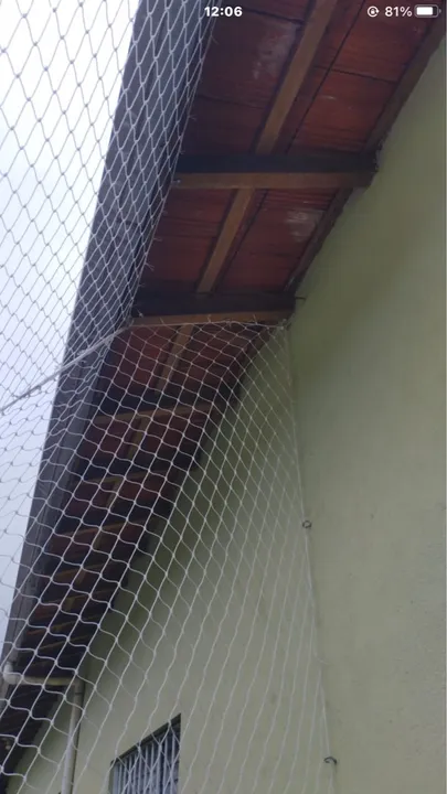 Rede de proteção para muro