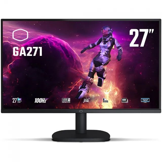 Monitor Gamer Cooler Master GA271, 27 Pol, QHD, 1ms, 100Hz, HDR, NOVO, Lacrado 