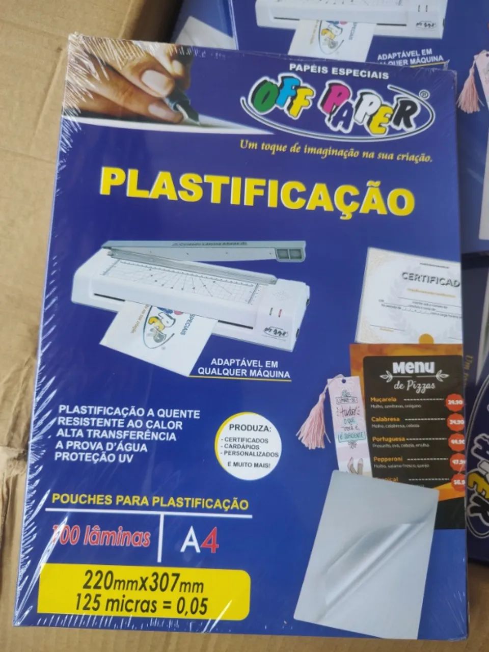 POLASEAL A4- Plástico Para Plastificação TAMANHO A4 com 100 unidades ...