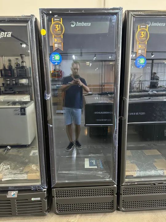 Expositor de bebidas 454L temperatura 0 a 7 graus nova 