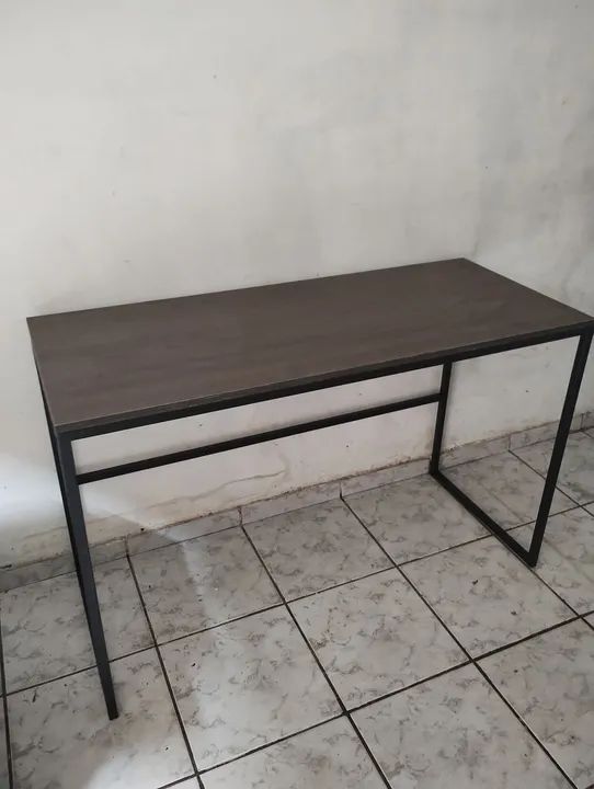 Mesa estilo industrial com MDF  - Foto 5