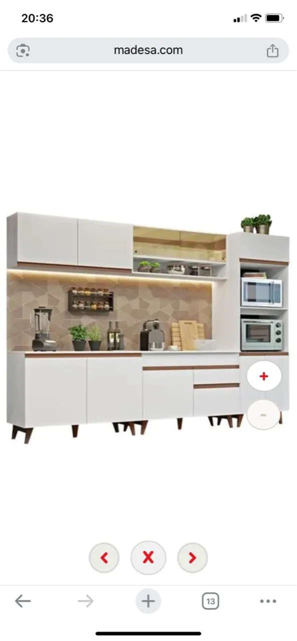 Conjunto de Móveis para Cozinha Branco