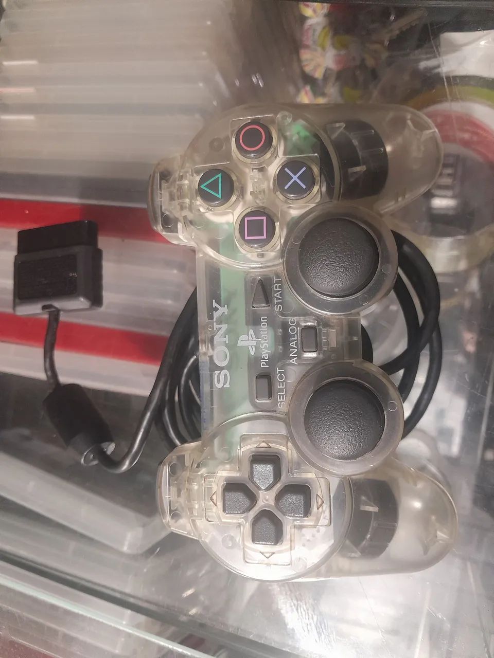 Controle translúcido Playstation 2 original 100%