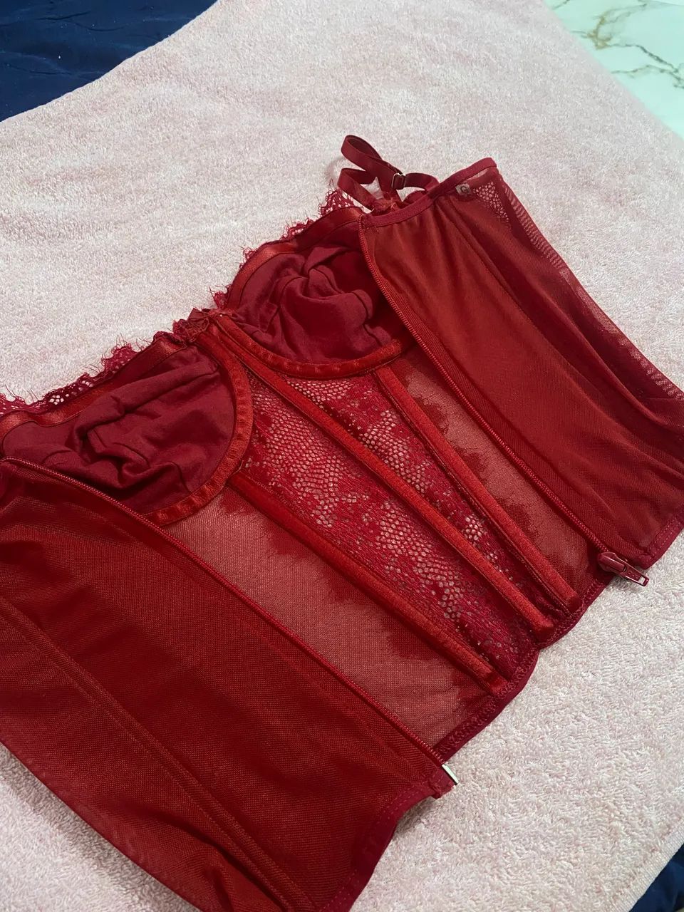 Corset cereja M/G NOVO - Foto 2